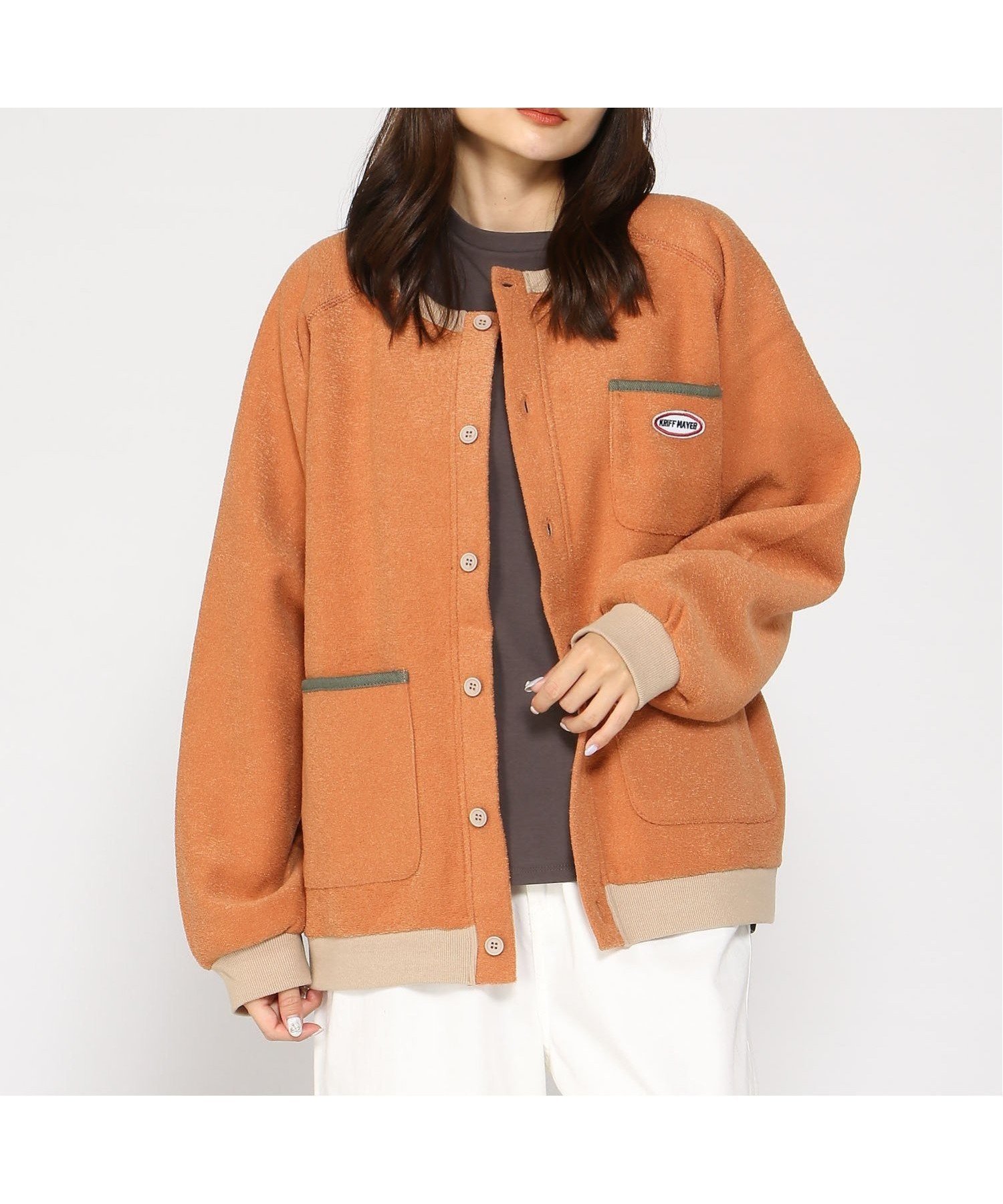 【クリフメイヤー/KRIFF MAYER】のブークレ カーデ インテリア・キッズ・メンズ・レディースファッション・服の通販 founy(ファニー)  ファッション Fashion レディースファッション Fashion for Women A/W・秋冬 Autumn/Winter BRICK|ID: prp329100004753912 ipo3291000000034386034