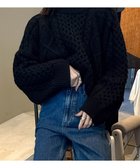 【セレクトモカ/SELECT MOCA】の累計販売数20,000枚突破!/ヴィンテージライクケーブルニット【bySON】 人気、トレンドファッション・服の通販 founy(ファニー) ファッション Fashion レディースファッション Fashion for Women トップス・カットソー Cut & Sew Tops ニット Knit Tops & Sweaters ヴィンテージ Vintage Style カーゴパンツ Cargo Pants, Utility Pants シンプル Simple, Minimal スラックス Slacks, Dress Pants タイトスカート Pencil Skirt, Tight Skirt デニム Denim, Jeans Material ルーズ Loose, Oversized 冬 Winter / This Winter おすすめ Recommended / Our Picks thumbnail ブラック-04|ID: prp329100004753925 ipo3291000000034811588