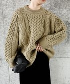 【セレクトモカ/SELECT MOCA】の累計販売数20,000枚突破!/ヴィンテージライクケーブルニット【bySON】 人気、トレンドファッション・服の通販 founy(ファニー) ファッション Fashion レディースファッション Fashion for Women トップス・カットソー Cut & Sew Tops ニット Knit Tops & Sweaters ヴィンテージ Vintage Style カーゴパンツ Cargo Pants, Utility Pants シンプル Simple, Minimal スラックス Slacks, Dress Pants タイトスカート Pencil Skirt, Tight Skirt デニム Denim, Jeans Material ルーズ Loose, Oversized 冬 Winter / This Winter おすすめ Recommended / Our Picks thumbnail カーキ-07|ID: prp329100004753925 ipo3291000000034811590