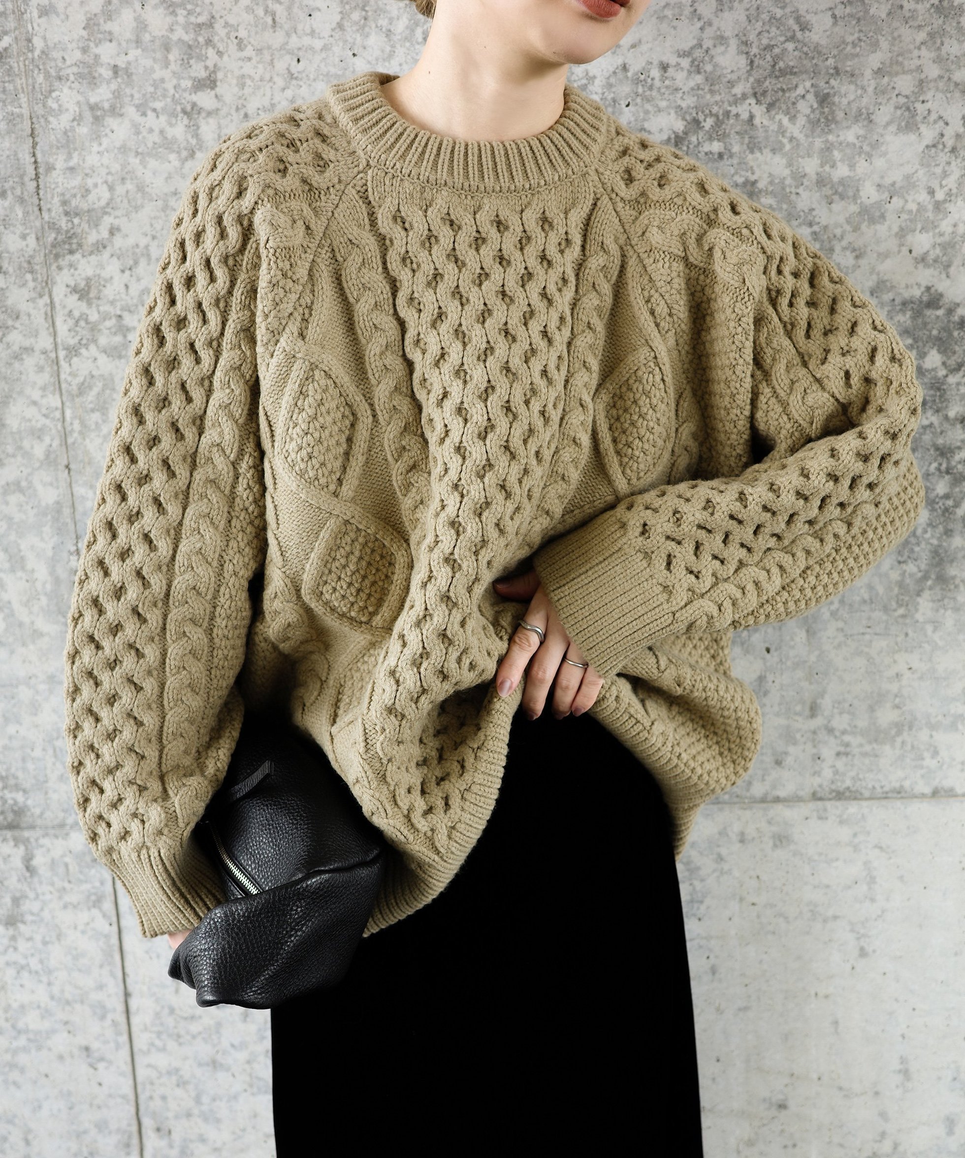 【セレクトモカ/SELECT MOCA】の累計販売数20,000枚突破!/ヴィンテージライクケーブルニット【bySON】 インテリア・キッズ・メンズ・レディースファッション・服の通販 founy(ファニー) ファッション Fashion レディースファッション Fashion for Women トップス・カットソー Cut & Sew Tops ニット Knit Tops & Sweaters ヴィンテージ Vintage Style カーゴパンツ Cargo Pants, Utility Pants シンプル Simple, Minimal スラックス Slacks, Dress Pants タイトスカート Pencil Skirt, Tight Skirt デニム Denim, Jeans Material ルーズ Loose, Oversized 冬 Winter / This Winter おすすめ Recommended / Our Picks カーキ-07|ID: prp329100004753925 ipo3291000000034811590