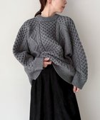 【セレクトモカ/SELECT MOCA】の累計販売数20,000枚突破!/ヴィンテージライクケーブルニット【bySON】 人気、トレンドファッション・服の通販 founy(ファニー) ファッション Fashion レディースファッション Fashion for Women トップス・カットソー Cut & Sew Tops ニット Knit Tops & Sweaters ヴィンテージ Vintage Style カーゴパンツ Cargo Pants, Utility Pants シンプル Simple, Minimal スラックス Slacks, Dress Pants タイトスカート Pencil Skirt, Tight Skirt デニム Denim, Jeans Material ルーズ Loose, Oversized 冬 Winter / This Winter おすすめ Recommended / Our Picks thumbnail グレー-09|ID: prp329100004753925 ipo3291000000034811591