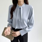 【ココモモ/COCOMOMO】のボウタイブラウス きれいめブラウス オフィスカジュアル ブラウス きれいめ ブルー|ID: prp329100004753941 ipo3291000000034418820