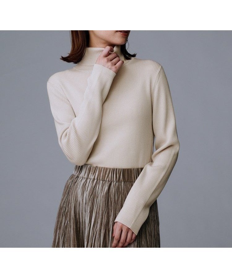 【アンタイトル/UNTITLED】の【洗える/アンサンブル可能/ウール100%】リブタートルネックウールニット インテリア・キッズ・メンズ・レディースファッション・服の通販 founy(ファニー)  ファッション Fashion レディースファッション Fashion for Women トップス・カットソー Cut & Sew Tops ニット Knit Tops & Sweaters アンサンブルニット Knit Ensembles & Twin Sets タートルネック・ハイネックトップス Turtlenecks & High-Neck Tops おすすめ Recommended / Our Picks アンサンブル Ensemble Set コンパクト Compact, Small Size ジャケット Jacket, Outerwear タートルネック Turtleneck, High Neck ボトム Bottoms, Lower Wear 洗える Machine Washable グレージュ|ID: prp329100004753964 ipo3291000000034386499