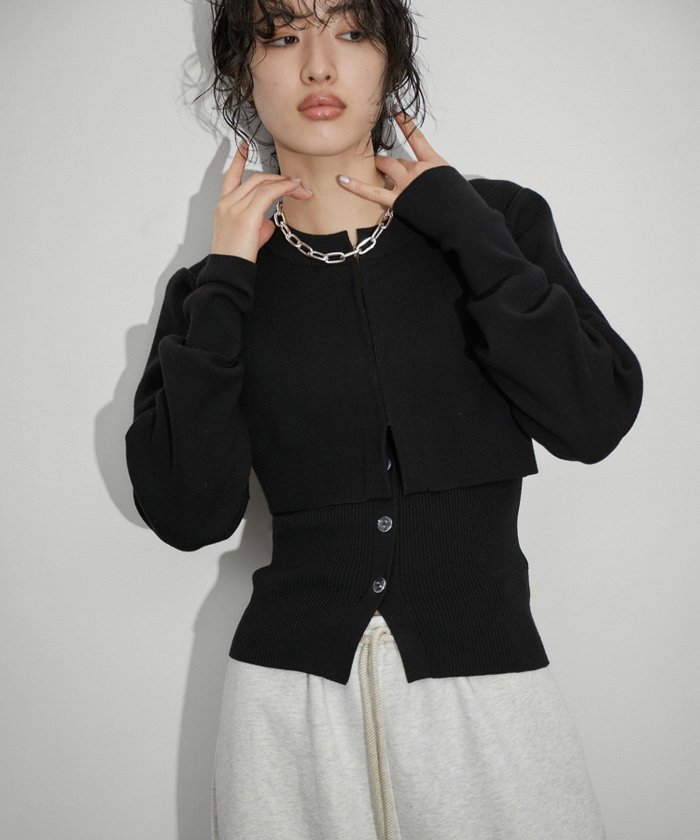 【アダム エ ロペ/ADAM ET ROPE'】の【WEB限定】キャミソールセットクロップドカーディガン インテリア・キッズ・メンズ・レディースファッション・服の通販 founy(ファニー) https://founy.com/ ファッション Fashion レディースファッション Fashion for Women トップス・カットソー Cut & Sew Tops カーディガン・羽織り Layered Style Cardigans キャミソール&ノースリーブ Camisoles & Sleeveless Tops インナー Innerwear カットソー Cut and Sewn Top カーディガン Cardigan, Knitwear キャミソール Camisole, Spaghetti Strap Top クロップド Cropped, Short Length コンパクト Compact, Small Size ショート Short, Short Length スリム Slim, Slim Fit トレンド Trend, Trending Now 定番 Standard, Basic Item 人気 Popular, Best Seller バランス Balance, Style Balance フィット Fit, Slim Fit フロント Front, Front Design ベーシック Basic, Essential ボトム Bottoms, Lower Wear ワイド Wide, Wide Fit おすすめ Recommended / Our Picks エレガント 上品 Elegant 2025年 2025 2025-2026秋冬・A/W Autumn/Winter 2025–26 AW25–26 |ID: prp329100004753965 ipo3291000000034820963