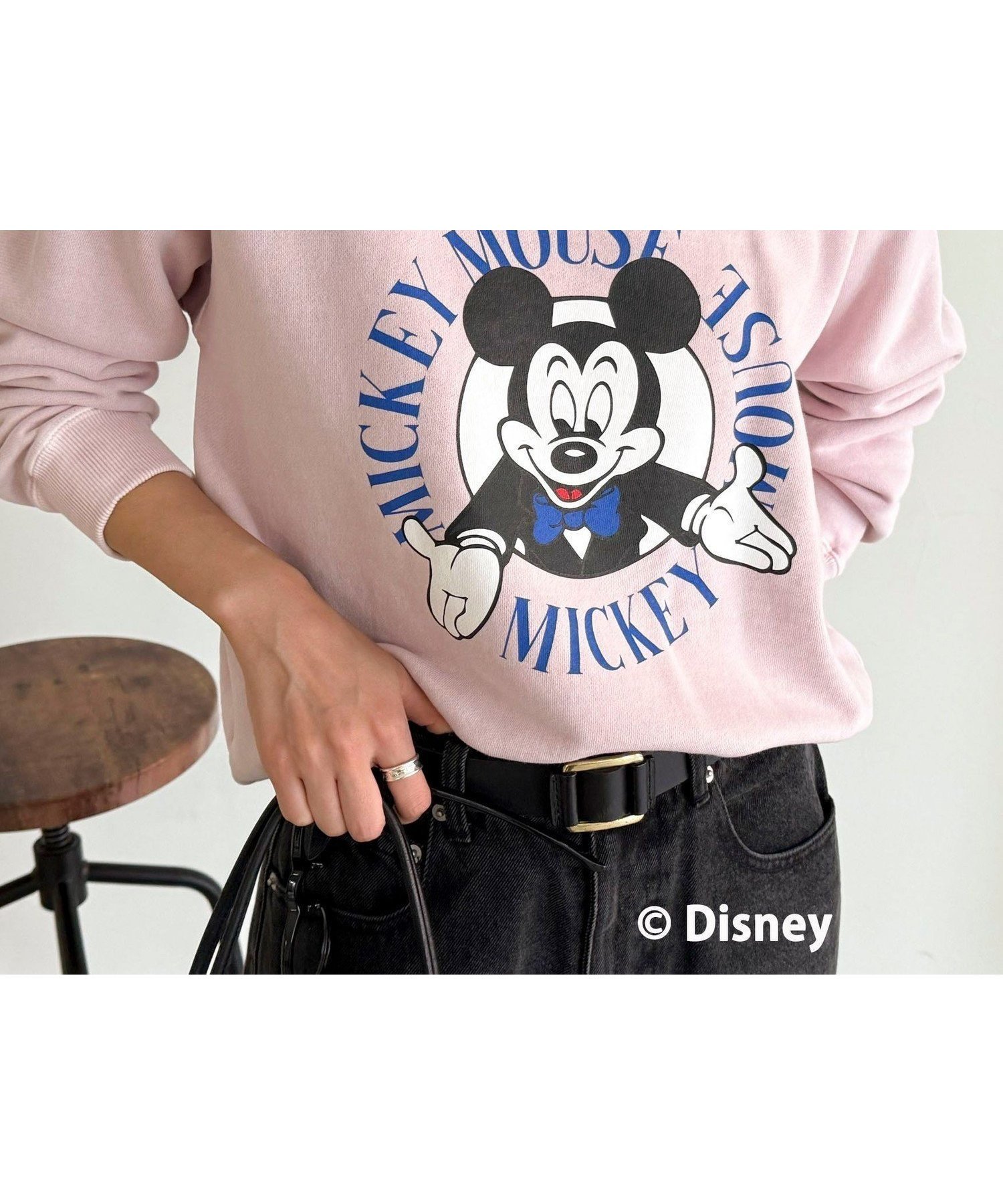 【フレディ&グロスター/FREDY&GLOSTER】の《別注》【GOOD ROCK SPEED】MICKEY裏毛スウェット インテリア・キッズ・メンズ・レディースファッション・服の通販 founy(ファニー) 　ファッション　Fashion　レディースファッション　Fashion for Women　トップス・カットソー　Cut & Sew Tops　レディースパーカー・カジュアルフーディー　Casual Hoodies & Sweatshirts　スウェット・クルーネックトップス　Sweatshirts & Crewnecks / Relaxed Fit Sweat Tops　ヴィンテージ　Vintage Style　グラフィック　Graphic, Graphic Design　シンプル　Simple, Minimal　スウェット / スエット　Sweatshirt, Sweatwear　タートルネック　Turtleneck, High Neck　フロント　Front, Front Design　プリント　Print, Printed Pattern　ボトム　Bottoms, Lower Wear　別注　Limited Edition, Custom Order　リラックス　Relax, Relaxed Fit　おすすめ　Recommended / Our Picks　2025年　2025　2025-2026秋冬・A/W　Autumn/Winter 2025–26 AW25–26　ピンク|ID: prp329100004754328 ipo3291000000034389243