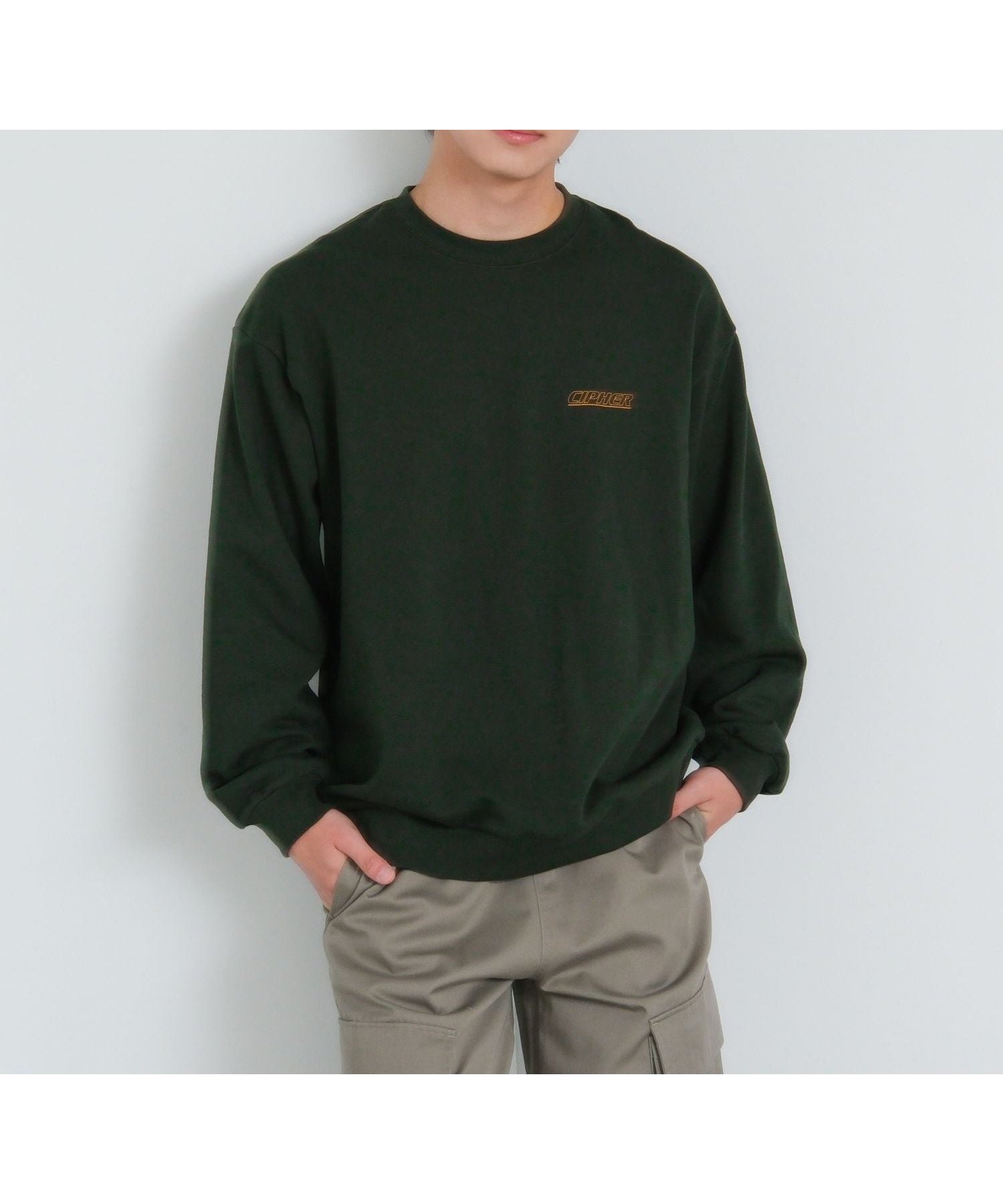 【グローバルワーク/GLOBAL WORK / KIDS】のUSAユニセックスグラフィックスウェット/AND YUA ANY/581104 インテリア・キッズ・メンズ・レディースファッション・服の通販 founy(ファニー) 　ファッション　Fashion　キッズファッション　Fashion for Kids　おすすめ　Recommended / Our Picks　グラフィック　Graphic, Graphic Design　スウェット / スエット　Sweatshirt, Sweatwear　トレンド　Trend, Trending Now　ベーシック　Basic, Essential　人気　Popular, Best Seller　定番　Standard, Basic Item　ダークグリーンビッグロゴ78|ID: prp329100004754352 ipo3291000000034670566