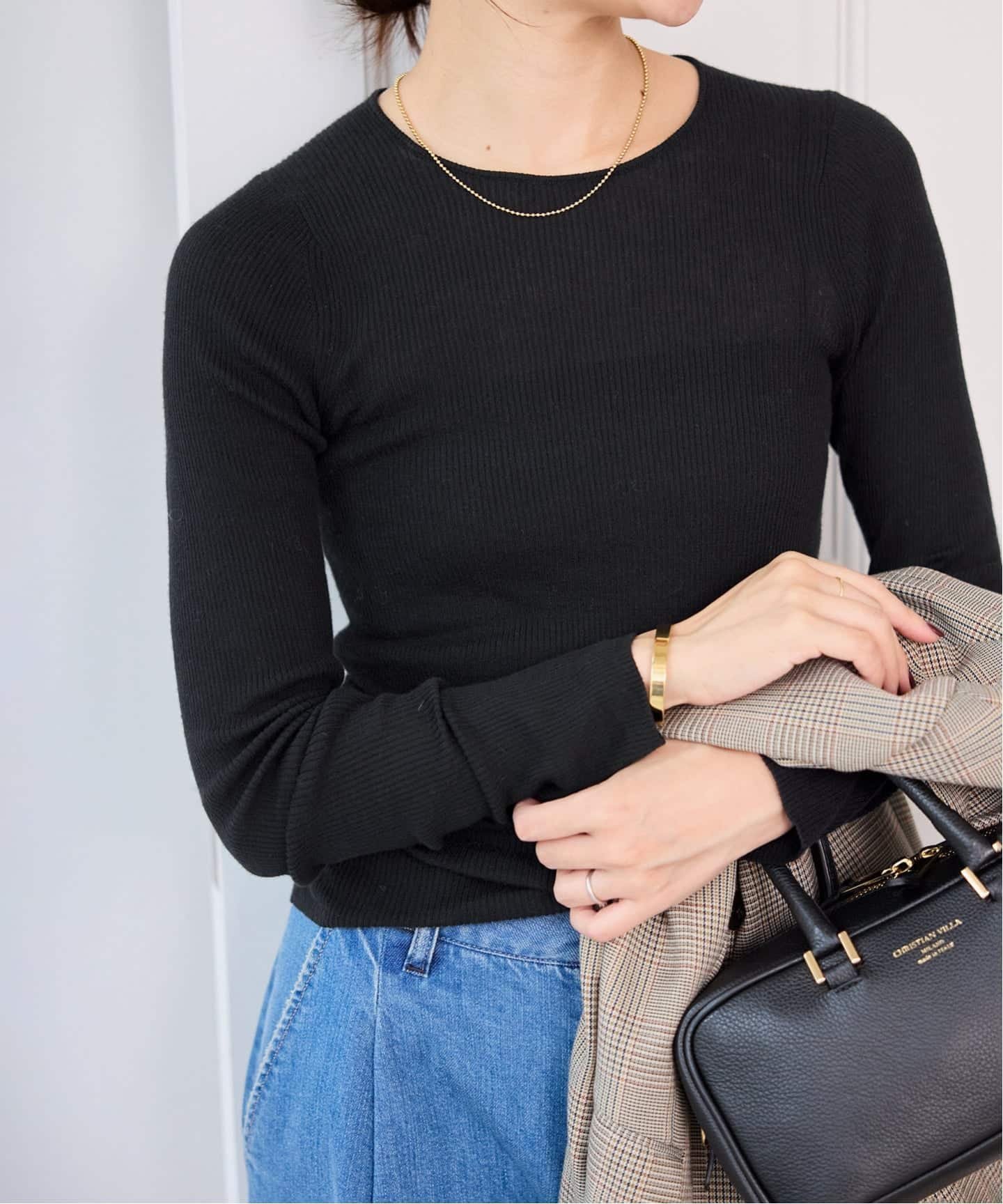 【スローブ イエナ/SLOBE IENA】の《WEB限定/追加2》スイビハイゲージプルオーバー インテリア・キッズ・メンズ・レディースファッション・服の通販 founy(ファニー)  ファッション Fashion レディースファッション Fashion for Women トップス・カットソー Cut & Sew Tops カジュアルプルオーバー・ニットトップス Pullovers & Knit Tops / Casual Pullovers インナー Innerwear 春 Spring 秋 Autumn ジャケット Jacket, Outerwear トレンド Trend, Trending Now 人気 Popular, Best Seller ビスチェ Bustier, Corset Top ベーシック Basic, Essential 2025年 2025 2025-2026秋冬・A/W Autumn/Winter 2025–26 AW25–26 ブラック|ID: prp329100004754360 ipo3291000000034389472