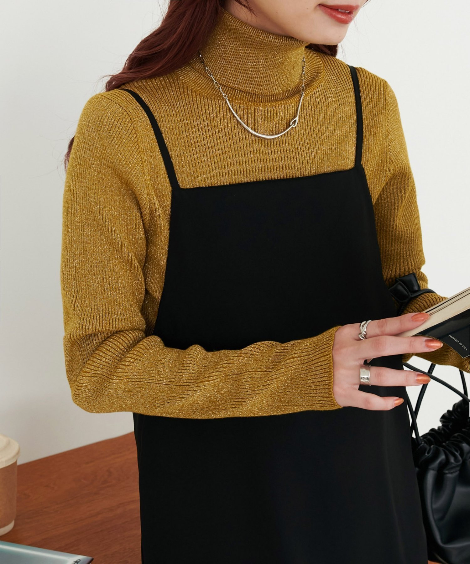 【ディスコート/Discoat】の【WEB限定】ラメリブタートル インテリア・キッズ・メンズ・レディースファッション・服の通販 founy(ファニー) 　ファッション　Fashion　レディースファッション　Fashion for Women　おすすめ　Recommended / Our Picks　インナー　Innerwear　ジャケット　Jacket, Outerwear　スウェット / スエット　Sweatshirt, Sweatwear　スラックス　Slacks, Dress Pants　デニム　Denim, Jeans Material　トレンド　Trend, Trending Now　フィット　Fit, Slim Fit　フェミニン　Feminine, Girly　プリーツ　Pleats, Pleated　ミニスカート　Mini Skirt, Short Skirt　マスタード|ID: prp329100004754385 ipo3291000000034967832