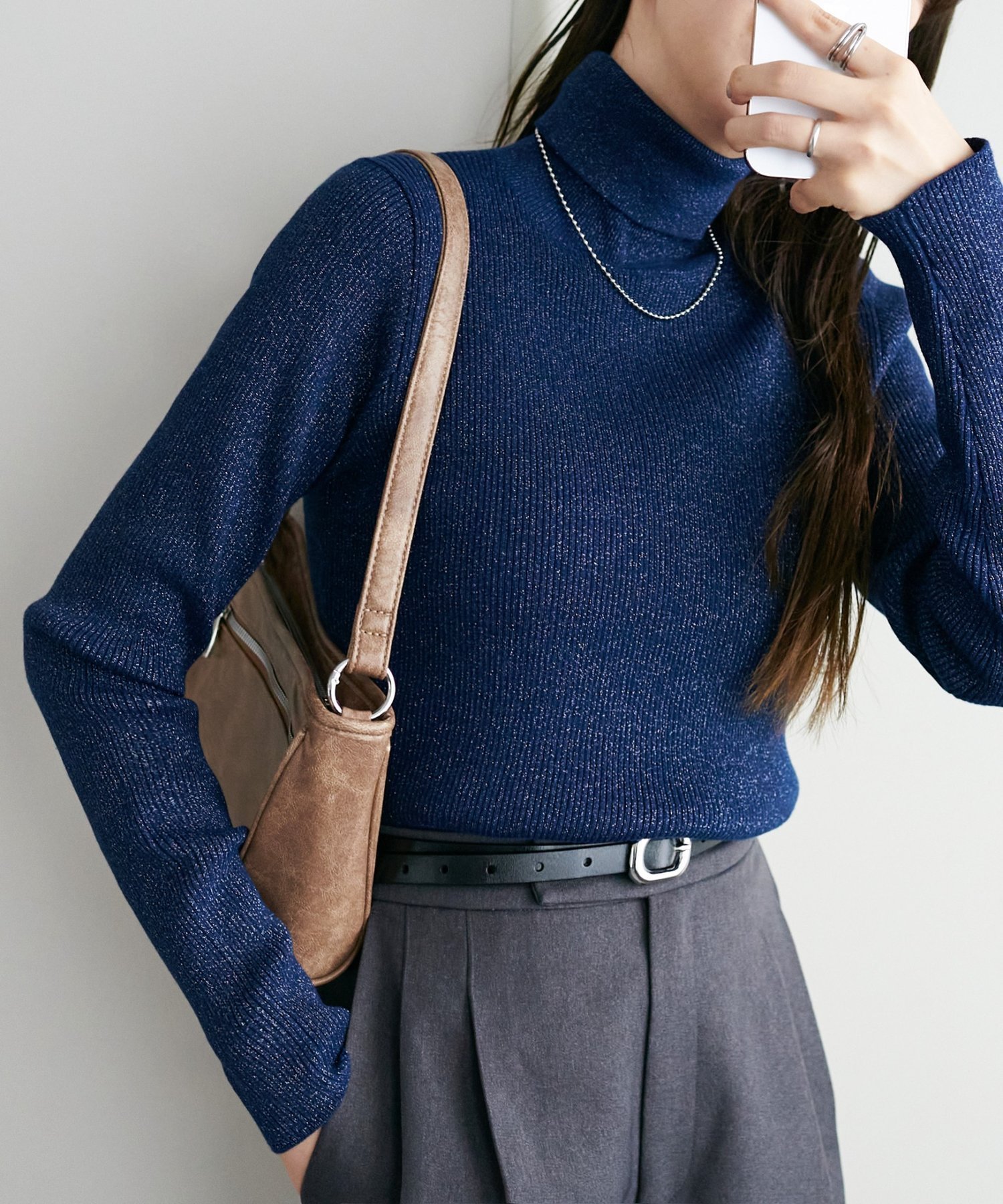 【ディスコート/Discoat】の【WEB限定】ラメリブタートル インテリア・キッズ・メンズ・レディースファッション・服の通販 founy(ファニー) 　ファッション　Fashion　レディースファッション　Fashion for Women　おすすめ　Recommended / Our Picks　インナー　Innerwear　ジャケット　Jacket, Outerwear　スウェット / スエット　Sweatshirt, Sweatwear　スラックス　Slacks, Dress Pants　デニム　Denim, Jeans Material　トレンド　Trend, Trending Now　フィット　Fit, Slim Fit　フェミニン　Feminine, Girly　プリーツ　Pleats, Pleated　ミニスカート　Mini Skirt, Short Skirt　ネイビー|ID: prp329100004754385 ipo3291000000034967834