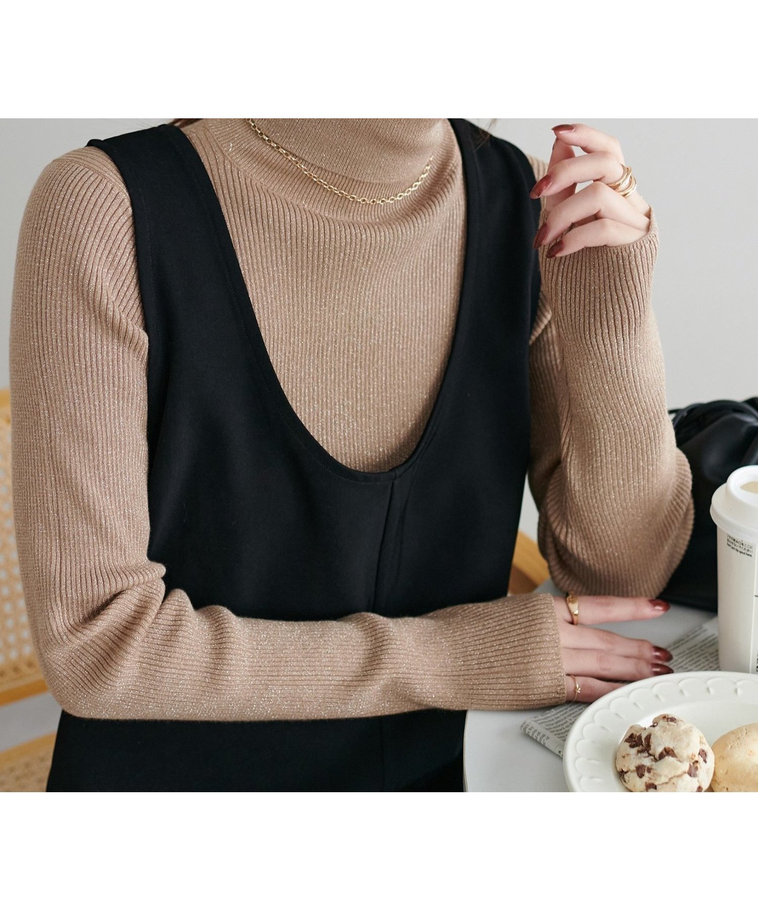 【ディスコート/Discoat】の【WEB限定】ラメリブタートル インテリア・キッズ・メンズ・レディースファッション・服の通販 founy(ファニー) 　ファッション　Fashion　レディースファッション　Fashion for Women　おすすめ　Recommended / Our Picks　インナー　Innerwear　ジャケット　Jacket, Outerwear　スウェット / スエット　Sweatshirt, Sweatwear　スラックス　Slacks, Dress Pants　デニム　Denim, Jeans Material　トレンド　Trend, Trending Now　フィット　Fit, Slim Fit　フェミニン　Feminine, Girly　プリーツ　Pleats, Pleated　ミニスカート　Mini Skirt, Short Skirt　モカ|ID: prp329100004754385 ipo3291000000034967839