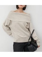 【ミラオーウェン/Mila Owen】のピュアウールルーズ2wayオフショルニット 人気、トレンドファッション・服の通販 founy(ファニー) ファッション Fashion レディースファッション Fashion for Women トップス・カットソー Cut & Sew Tops ニット Knit Tops & Sweaters エレガント 上品 Elegant スマート Smart, Elegant メランジ Melange, Mixed Yarn ルーズ Loose, Oversized |ID:prp329100004754401