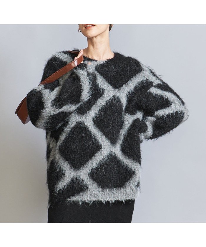 【ユナイテッドアローズ/UNITED ARROWS】のバイカラージャカード シャギーニットプルオーバー インテリア・キッズ・メンズ・レディースファッション・服の通販 founy(ファニー) https://founy.com/ ファッション Fashion レディースファッション Fashion for Women トップス・カットソー Cut & Sew Tops ニット Knit Tops & Sweaters カジュアルプルオーバー・ニットトップス Pullovers & Knit Tops / Casual Pullovers クール Cool, Chic ショート Short, Short Length ジャカード／ジャガード Jacquard, Woven Pattern デニム Denim, Jeans Material トレンド Trend, Trending Now ロング Long, Long-Length 冬 Winter / This Winter アウトレット Outlet / Clearance おすすめ Recommended / Our Picks |ID: prp329100004754403 ipo3291000000034795133