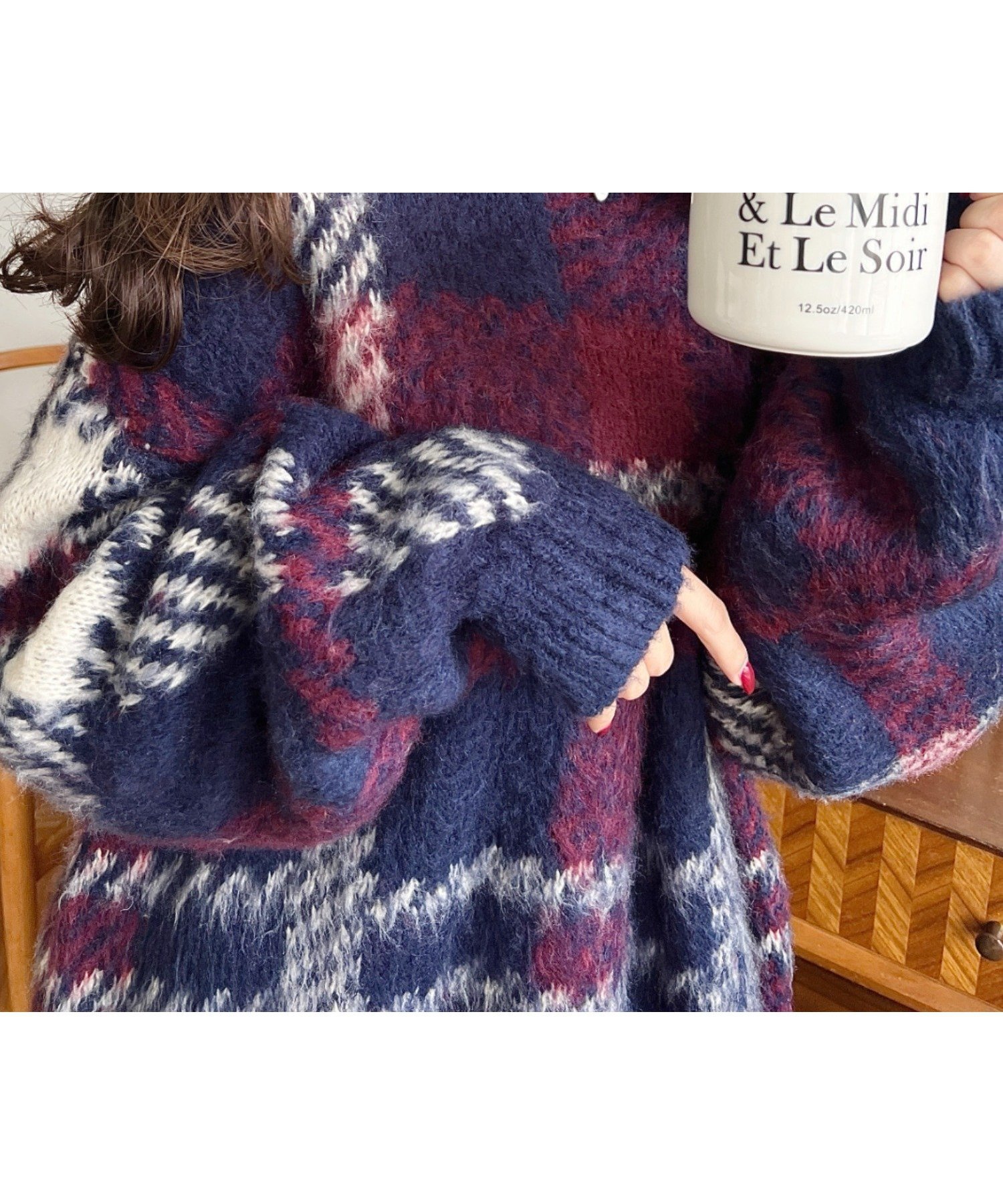 【モーメントプラス/moment+ / MEN】の3Gビッグチェックジャガードシャギーニットプルオーバー 人気、トレンドファッション・服の通販 founy(ファニー) 　ファッション　Fashion　メンズファッション　Fashion for Men　トップス・カットソー　Cut & Sew Tops　ニット・セーター / 定番トップス　Knit Tops & Sweaters　アクリル　Acrylic Material　ガーリー　Girly, Feminine Style　サテン　Satin, Glossy Fabric　シンプル　Simple, Minimal　スタイリッシュ　Stylish, Fashionable　チェック　Check, Plaid, Tartan　チュール　Tulip, Tulip Motif　デニム　Denim, Jeans Material　トレンド　Trend, Trending Now　ビッグ　Big, Oversized　フェミニン　Feminine, Girly　ベーシック　Basic, Essential　ミニスカート　Mini Skirt, Short Skirt　再入荷　Restock / Back in Stock　プチプライス・低価格　Affordable / Budget Price　おすすめ　Recommended / Our Picks　エレガント 上品　Elegant　 other-1|ID: prp329100004754412 ipo3291000000034614130