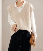 【ミニミニストア/miniministore】のケーブルニットベスト レディースチョッキ 人気、トレンドファッション・服の通販 founy(ファニー) ファッション Fashion レディースファッション Fashion for Women アウター Coat / Outerwear Collection トップス・カットソー Cut & Sew Tops ニット Knit Tops & Sweaters ベスト&ジレ / 重ね着スタイル Vests & Gilets アクリル Acrylic Material インナー Innerwear シンプル Simple, Minimal ドロップ Drop Shoulder, Dropped Style ベスト Vest, Waistcoat リラックス Relax, Relaxed Fit thumbnail ベージュ|ID: prp329100004754433 ipo3291000000034390063