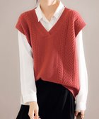 【ミニミニストア/miniministore】のケーブルニットベスト レディースチョッキ 人気、トレンドファッション・服の通販 founy(ファニー) ファッション Fashion レディースファッション Fashion for Women アウター Coat / Outerwear Collection トップス・カットソー Cut & Sew Tops ニット Knit Tops & Sweaters ベスト&ジレ / 重ね着スタイル Vests & Gilets アクリル Acrylic Material インナー Innerwear シンプル Simple, Minimal ドロップ Drop Shoulder, Dropped Style ベスト Vest, Waistcoat リラックス Relax, Relaxed Fit thumbnail レンガ|ID: prp329100004754433 ipo3291000000034390067