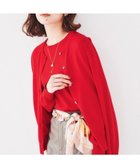 【アンタイトル/UNTITLED】のウール クルーネックニットカーディガン レッド|ID: prp329100004754437 ipo3291000000034390094