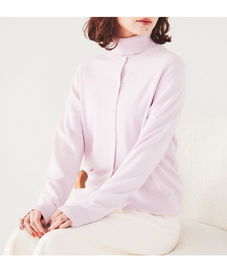 【アンタイトル/UNTITLED】のウール クルーネックニットカーディガン インテリア・キッズ・メンズ・レディースファッション・服の通販 founy(ファニー)  ファッション Fashion レディースファッション Fashion for Women トップス・カットソー Cut & Sew Tops ニット Knit Tops & Sweaters カーディガン・羽織り Layered Style Cardigans アンサンブル Ensemble Set カーディガン Cardigan, Knitwear コンパクト Compact, Small Size スマート Smart, Elegant 定番 Standard, Basic Item ベーシック Basic, Essential ボトム Bottoms, Lower Wear ワイド Wide, Wide Fit おすすめ Recommended / Our Picks ラベンダー|ID: prp329100004754437 ipo3291000000034390095