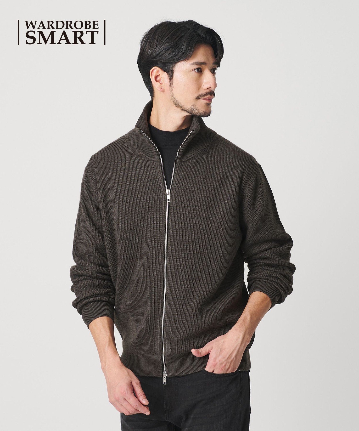 【ビューティ&ユース ユナイテッドアローズ/BEAUTY&YOUTH / UNITED ARROWS / MEN】の【WEB限定 WARDROBE SMART】ウォッシャブル ドライバーズジャケット インテリア・キッズ・メンズ・レディースファッション・服の通販 founy(ファニー) 　ファッション　Fashion　メンズファッション　Fashion for Men　アクリル　Acrylic Material　ウォッシャブル　Machine Washable　畦　Ribbed Knit　スタンダード　Standard, Basic　スマート　Smart, Elegant　トレンド　Trend, Trending Now　ファブリック　Fabric, Textile　ベーシック　Basic, Essential　ミックス　Mix, Mixed Style　レギュラー　Regular, Standard Fit　冬　Winter / This Winter　おすすめ　Recommended / Our Picks　クリスマス X'mas　Christmas / X'mas　ホリデーシーズン　Holiday Season　ギフト プレゼント　Gift / Present　ビジネス 仕事 通勤　Business / Work / Commuting　DK.GRAY|ID: prp329100004754510 ipo3291000000034704500