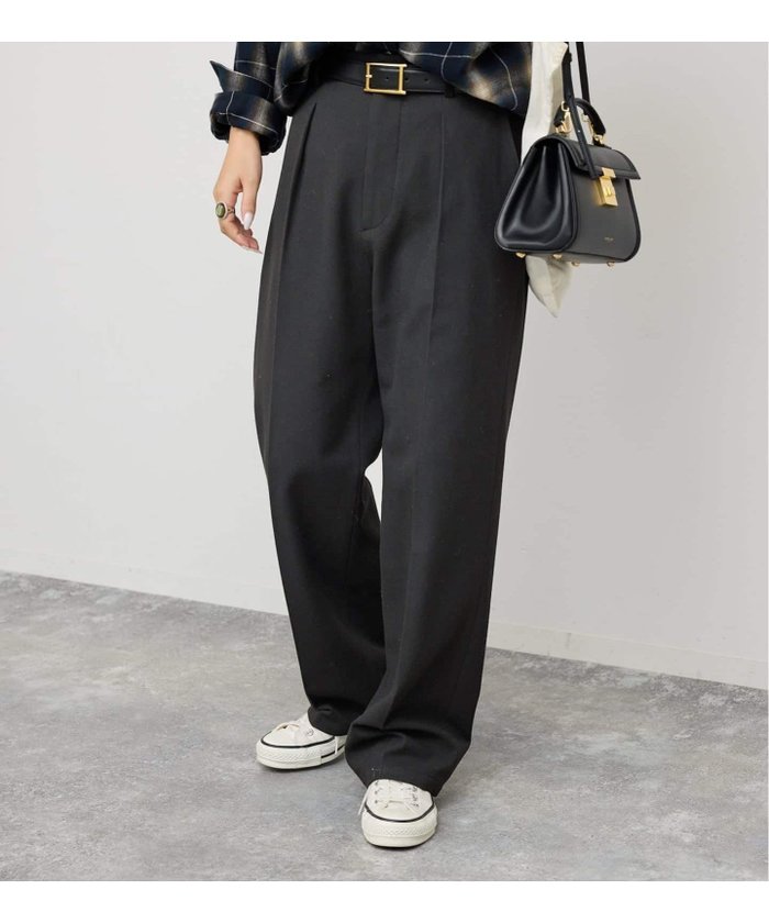 【スピック&スパン/Spick & Span】の《手洗い可》起毛タックテーパードパンツ インテリア・キッズ・メンズ・レディースファッション・服の通販 founy(ファニー) https://founy.com/ ファッション Fashion レディースファッション Fashion for Women パンツ Pants & Trousers シューズ Shoes, Footwear ショート Short, Short Length シンプル Simple, Minimal スマート Smart, Elegant バランス Balance, Style Balance フラット Flat, Flat Shoes リラックス Relax, Relaxed Fit A/W・秋冬 Autumn/Winter エレガント 上品 Elegant ビジネス 仕事 通勤 Business / Work / Commuting |ID: prp329100004754513 ipo3291000000034677362