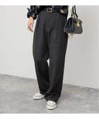 【スピック&スパン/Spick & Span】の《手洗い可》起毛タックテーパードパンツ ブラック|ID: prp329100004754513 ipo3291000000034677363