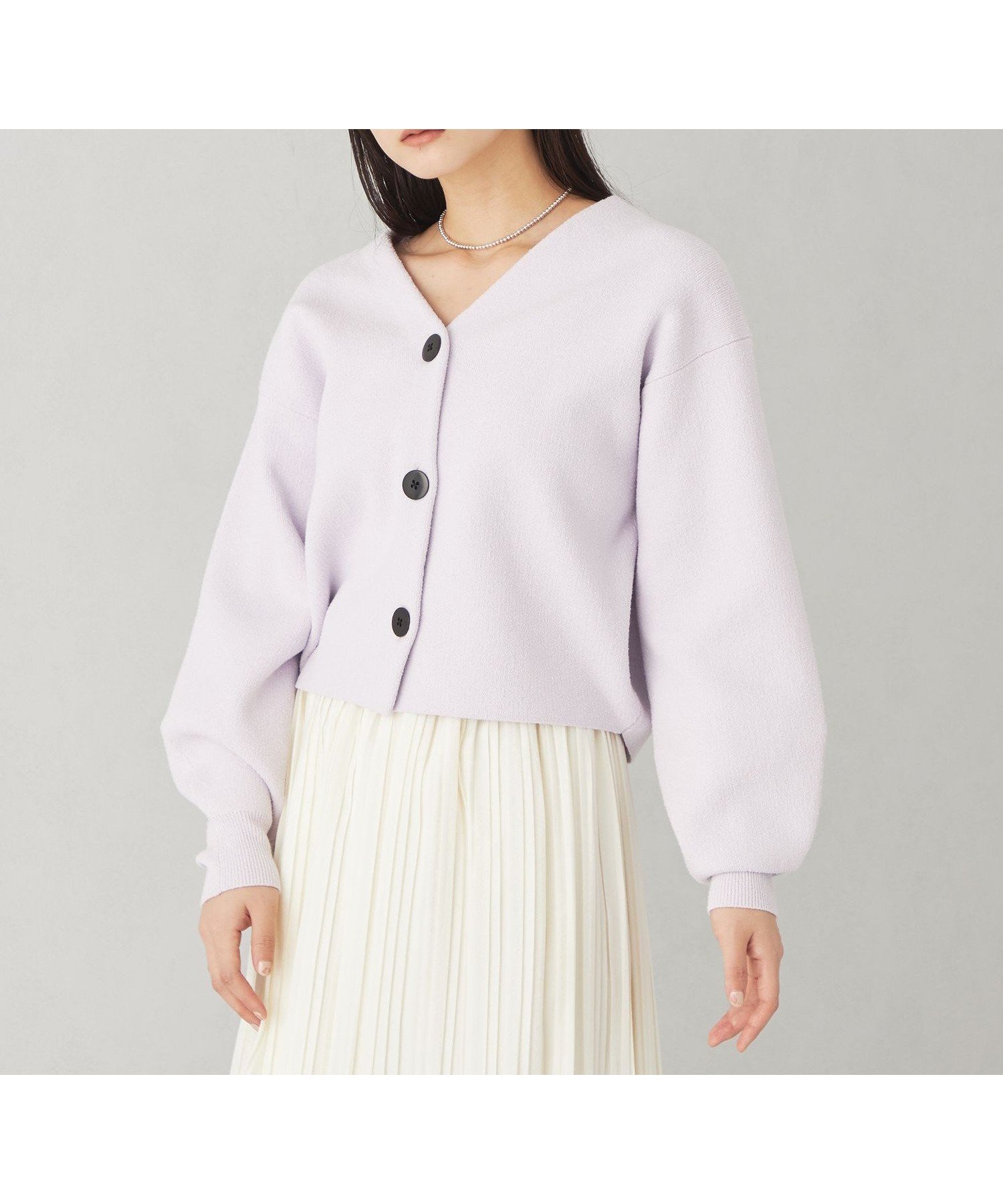 【ユナイテッドアローズ/UNITED ARROWS】のEMMEL REFINES EM スムース ボタン 2WAY カーディガン インテリア・キッズ・メンズ・レディースファッション・服の通販 founy(ファニー) 　ファッション　Fashion　レディースファッション　Fashion for Women　トップス・カットソー　Cut & Sew Tops　カーディガン・羽織り　Layered Style Cardigans　春　Spring　カーディガン　Cardigan, Knitwear　デニム　Denim, Jeans Material　トレンド　Trend, Trending Now　ビッグ　Big, Oversized　フィット　Fit, Slim Fit　プリーツ　Pleats, Pleated　ボトム　Bottoms, Lower Wear　アウトレット　Outlet / Clearance　おすすめ　Recommended / Our Picks　夏　Summer　エレガント 上品　Elegant　ビジネス 仕事 通勤　Business / Work / Commuting　2025年　2025　2025春夏・S/S　Spring/Summer 2025 SS25　LILAC|ID: prp329100004754537 ipo3291000000034390824