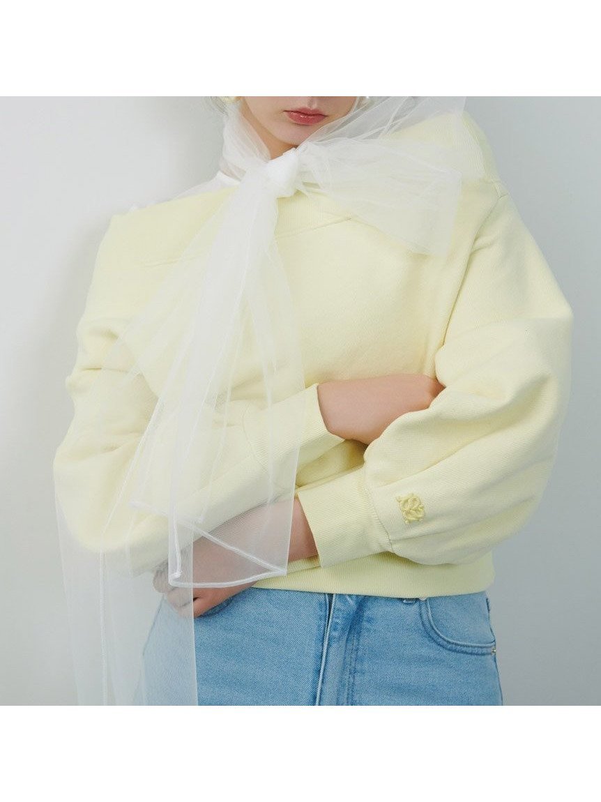 【スナイデル/SNIDEL】の【WEB限定】ワンショルダーロゴスウェット インテリア・キッズ・メンズ・レディースファッション・服の通販 founy(ファニー) 　ファッション　Fashion　レディースファッション　Fashion for Women　トップス・カットソー　Cut & Sew Tops　レディースパーカー・カジュアルフーディー　Casual Hoodies & Sweatshirts　スウェット・クルーネックトップス　Sweatshirts & Crewnecks / Relaxed Fit Sweat Tops　イエロー　Yellow　スマート　Smart, Elegant　デコルテ　Décolleté, Neckline　トレンド　Trend, Trending Now　モチーフ　Motif, Design Theme　ラベンダー　Lavender　人気　Popular, Best Seller　YEL[032]|ID: prp329100004754554 ipo3291000000034390939