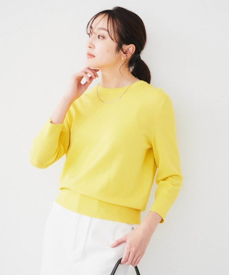 【アンタイトル/UNTITLED】の【配色カラー/アンサンブル可能】きれいめ七分袖ニット 人気、トレンドファッション・服の通販 founy(ファニー)  ファッション Fashion レディースファッション Fashion for Women トップス・カットソー Cut & Sew Tops ニット Knit Tops & Sweaters アンサンブルニット Knit Ensembles & Twin Sets アンサンブル Ensemble Set インド Indian Textile ストレッチ Stretch, Stretchy Fabric スマート Smart, Elegant ベーシック Basic, Essential 無地 Plain, Solid Color ワイド Wide, Wide Fit 2024年 2024 2024春夏・S/S Spring/Summer 2024 SS24  other-1|ID: prp329100004754585 ipo3291000000034391103