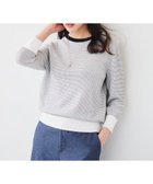 【アンタイトル/UNTITLED】の【配色カラー/アンサンブル可能】きれいめ七分袖ニット ホワイト|ID: prp329100004754585 ipo3291000000034391106