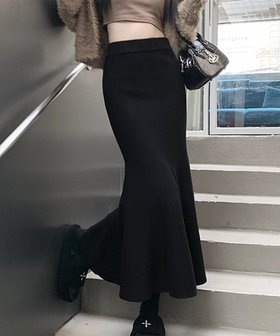 【ミニミニストア/miniministore】のニットスカート マーメイドスカート 韓国 人気、トレンドファッション・服の通販 founy(ファニー) ファッション Fashion レディースファッション Fashion for Women スカート Skirts アクリル Acrylic Material シンプル Simple, Minimal フレア Flare, Flared マーメイド Mermaid, Fishtail Silhouette A/W・秋冬 Autumn/Winter エレガント 上品 Elegant ビジネス 仕事 通勤 Business / Work / Commuting |ID:prp329100004754683