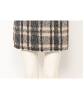 【リップサービス/LIP SERVICE】のLIP SERVICE/シャギーチェック台形スカート 人気、トレンドファッション・服の通販 founy(ファニー) ファッション Fashion レディースファッション Fashion for Women スカート Skirts 台形スカート・Aラインミニスカート A-Line Skirts / Structured Mini Skirts 台形 A-Line, Trapezoid Shape |ID:prp329100004754733