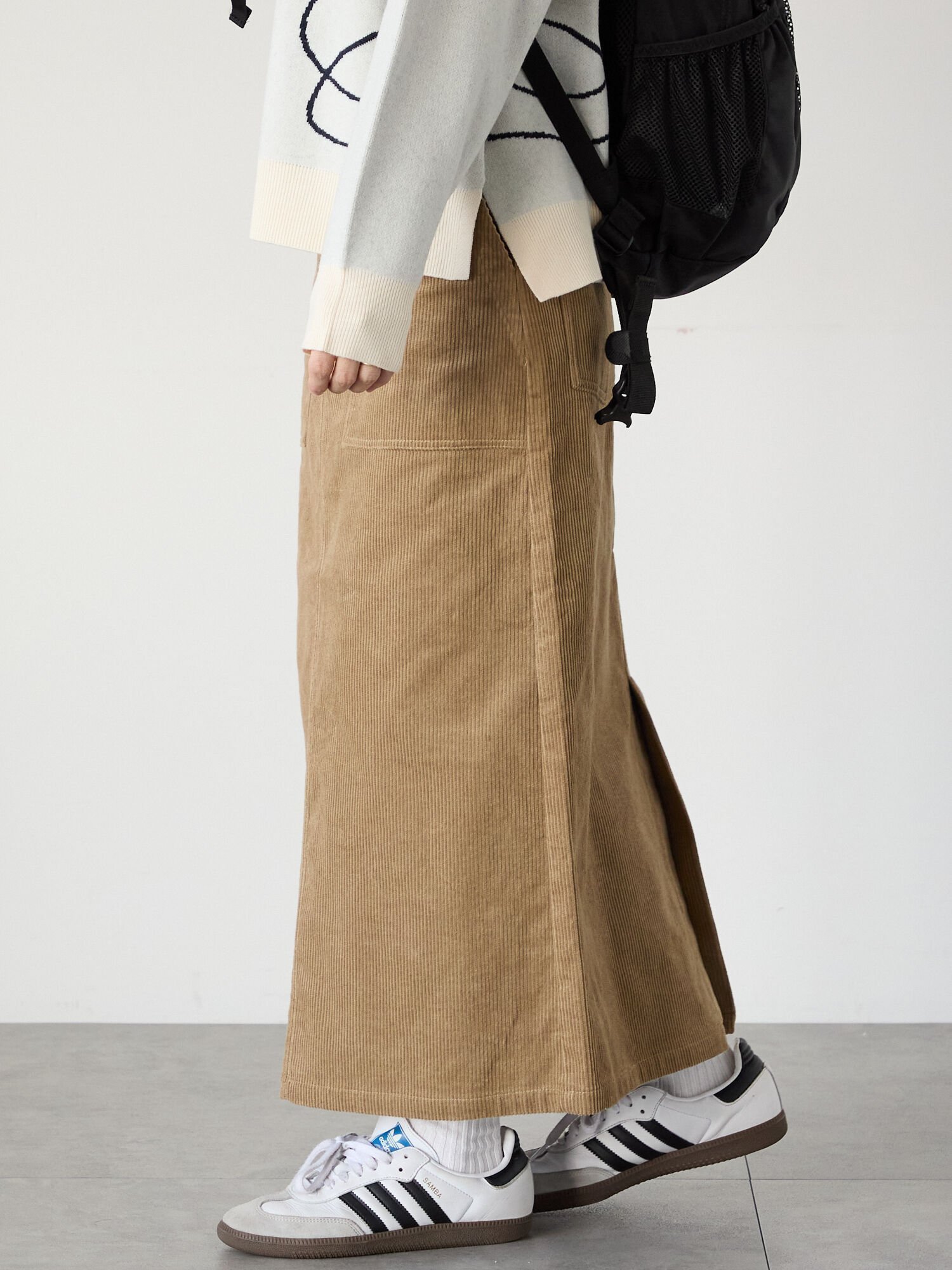 【テチチ/Te chichi】のコーデュロイベイカースカート インテリア・キッズ・メンズ・レディースファッション・服の通販 founy(ファニー) ファッション Fashion レディースファッション Fashion for Women スカート Skirts おすすめ Recommended / Our Picks コーデュロイ Corduroy, Cord Fabric スリット Slit, Slit Detail フロント Front, Front Design ポケット Pocket, Pocket Detail ベージュ|ID: prp329100004754855 ipo3291000000034587433