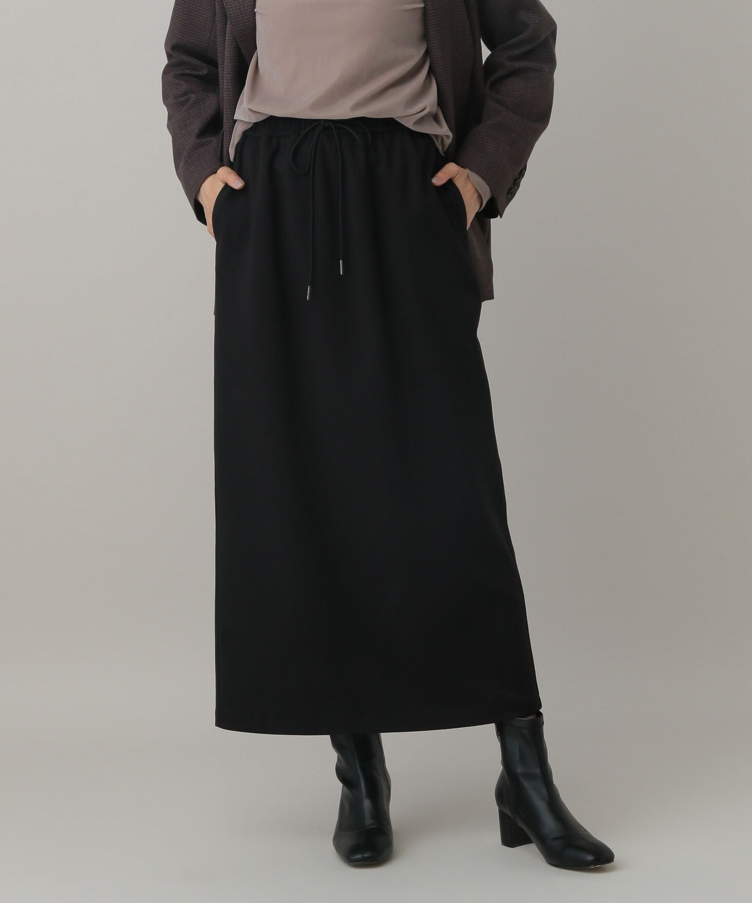 【グローバルワーク/GLOBAL WORK】のMATINEE LINE/起毛ツイルIラインスカート/603282 インテリア・キッズ・メンズ・レディースファッション・服の通販 founy(ファニー) ファッション Fashion レディースファッション Fashion for Women スカート Skirts おすすめ Recommended / Our Picks カットソー Cut and Sewn Top シンプル Simple, Minimal ストレッチ Stretch, Stretchy Fabric セットアップ Set-Up, Coordinated Outfit ツイル Twist, Twisted Detail エレガント 上品 Elegant 楽ちん Easy Fit, Comfortable ブラック09|ID: prp329100004754860 ipo3291000000034598344