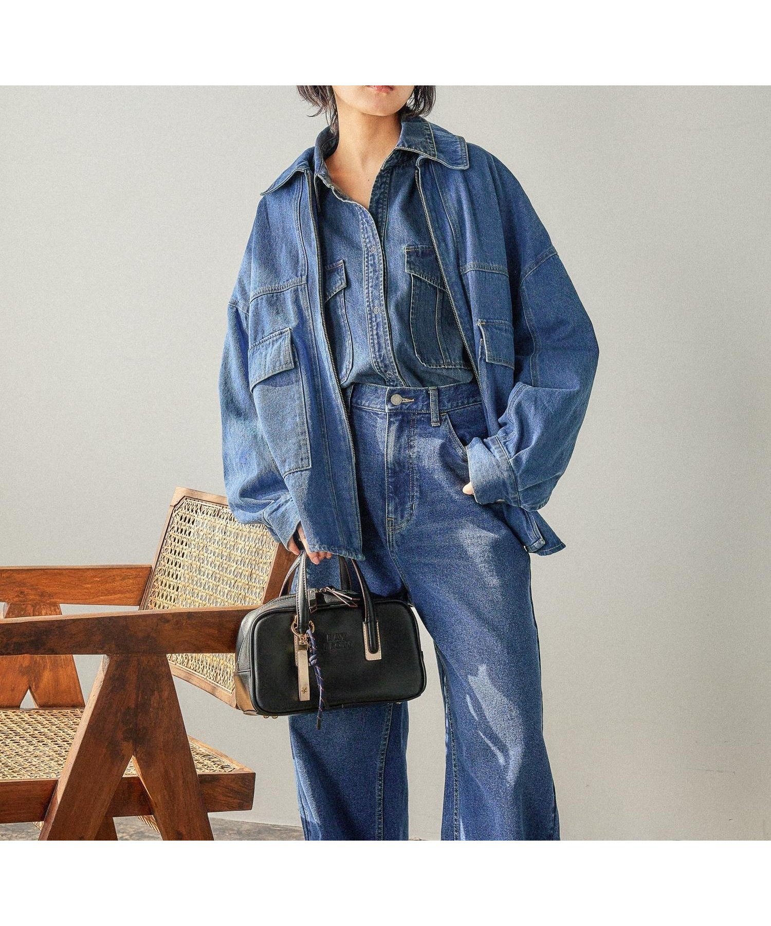 【ベイフロー/BAYFLOW】の季節の変わり目に活躍する ジップカバーオール インテリア・キッズ・メンズ・レディースファッション・服の通販 founy(ファニー) 　ファッション　Fashion　レディースファッション　Fashion for Women　おすすめ　Recommended / Our Picks　シアー　Sheer, See-Through　ツイル　Twist, Twisted Detail　デニム　Denim, Jeans Material　フラップ　Flap, Flap Pocket　ブルゾン　Blouson, Bomber Jacket　ポケット　Pocket, Pocket Detail　ヴィンテージ　Vintage Style　定番　Standard, Basic Item　デニム84|ID: prp329100004754893 ipo3291000000034392757