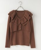 【ローリーズファーム/LOWRYS FARM】のフリル2PニットLS ブラウン58|ID: prp329100004754909 ipo3291000000034729879