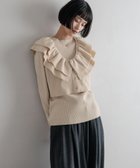 【ローリーズファーム/LOWRYS FARM】のフリル2PニットLS ベージュ51|ID: prp329100004754909 ipo3291000000034729884