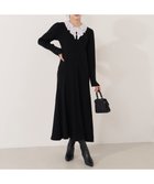 【プロポーション ボディドレッシング/PROPORTION BODY DRESSING】のレース襟付きニットワンピース 人気、トレンドファッション・服の通販 founy(ファニー) ファッション Fashion レディースファッション Fashion for Women ワンピース Dresses ニットワンピース Knit Dresses ウォーム Warm Fabric スリット Slit, Slit Detail トレンド Trend, Trending Now フィット Fit, Slim Fit フレア Flare, Flared レース Lace, Lace Fabric thumbnail ブラック|ID: prp329100004754930 ipo3291000000034392936