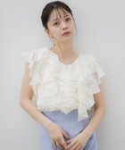 【ノエラ/Noela】のラッフルフリルブラウス 人気、トレンドファッション・服の通販 founy(ファニー) ファッション Fashion レディースファッション Fashion for Women トップス・カットソー Cut & Sew Tops シャツ・ブラウス・オフィスカジュアル Elegant Blouses & Button-Ups おすすめ Recommended / Our Picks チェーン Chain, Chain Strap トレンド Trend, Trending Now ポケット Pocket, Pocket Detail ワイド Wide, Wide Fit エレガント 上品 Elegant thumbnail オフホワイト|ID: prp329100004754970 ipo3291000000034612382