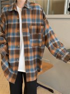 【ディアベル/DIAVEL】のドットボタンチェックネルシャツ 人気、トレンドファッション・服の通販 founy(ファニー) ファッション Fashion レディースファッション Fashion for Women トップス・カットソー Cut & Sew Tops シャツ・ブラウス・オフィスカジュアル Elegant Blouses & Button-Ups ヴィンテージ Vintage Style 厚底 Platform Shoes クロップド Cropped, Short Length ショルダー Shoulder, Shoulder Strap ジャケット Jacket, Outerwear スキニー Skinny, Slim Fit ストレート Straight, Straight Cut スニーカー Sneakers, Trainers チェック Check, Plaid, Tartan デニム Denim, Jeans Material ドット Polka Dot, Dot Pattern ドロップ Drop Shoulder, Dropped Style バランス Balance, Style Balance フォルム Silhouette, Form ポケット Pocket, Pocket Detail 防寒 Cold Protection, Winter-Ready ミックス Mix, Mixed Style ミニスカート Mini Skirt, Short Skirt モノトーン Monotone, Black and White ルーズ Loose, Oversized ロング Long, Long-Length ワイド Wide, Wide Fit A/W・秋冬 Autumn/Winter 再入荷 Restock / Back in Stock おすすめ Recommended / Our Picks thumbnail オレンジ|ID: prp329100004754975 ipo3291000000034393339