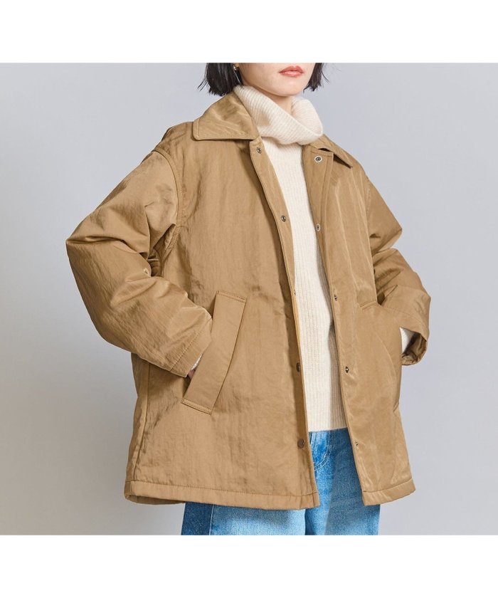 【ユナイテッドアローズ/UNITED ARROWS】のナイロン パデッド ショートコート インテリア・キッズ・メンズ・レディースファッション・服の通販 founy(ファニー) https://founy.com/ ファッション Fashion レディースファッション Fashion for Women アウター Coat / Outerwear Collection コート・ロングコート・ピーコート Long Coats, Peacoats & More ショート Short, Short Length シンプル Simple, Minimal ジャケット Jacket, Outerwear スラックス Slacks, Dress Pants タフタ Taffeta, Structured Fabric デニム Denim, Jeans Material ボトム Bottoms, Lower Wear ロング Long, Long-Length アウトレット Outlet / Clearance おすすめ Recommended / Our Picks |ID: prp329100004754984 ipo3291000000034500653