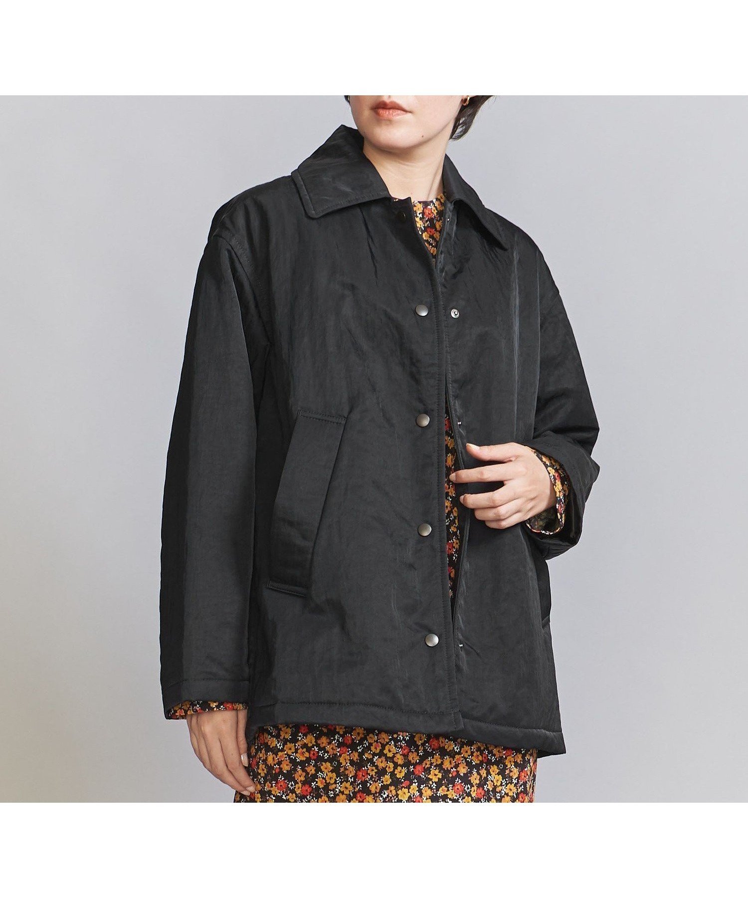 【ユナイテッドアローズ/UNITED ARROWS】のナイロン パデッド ショートコート インテリア・キッズ・メンズ・レディースファッション・服の通販 founy(ファニー) ファッション Fashion レディースファッション Fashion for Women アウター Coat / Outerwear Collection コート・ロングコート・ピーコート Long Coats, Peacoats & More ショート Short, Short Length シンプル Simple, Minimal ジャケット Jacket, Outerwear スラックス Slacks, Dress Pants タフタ Taffeta, Structured Fabric デニム Denim, Jeans Material ボトム Bottoms, Lower Wear ロング Long, Long-Length アウトレット Outlet / Clearance おすすめ Recommended / Our Picks BLACK|ID: prp329100004754984 ipo3291000000034500657