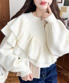 【モーメントプラス/moment+ / MEN】のアシメフリルもちもちニットプルオーバー アイボリー|ID: prp329100004754994 ipo3291000000034591538