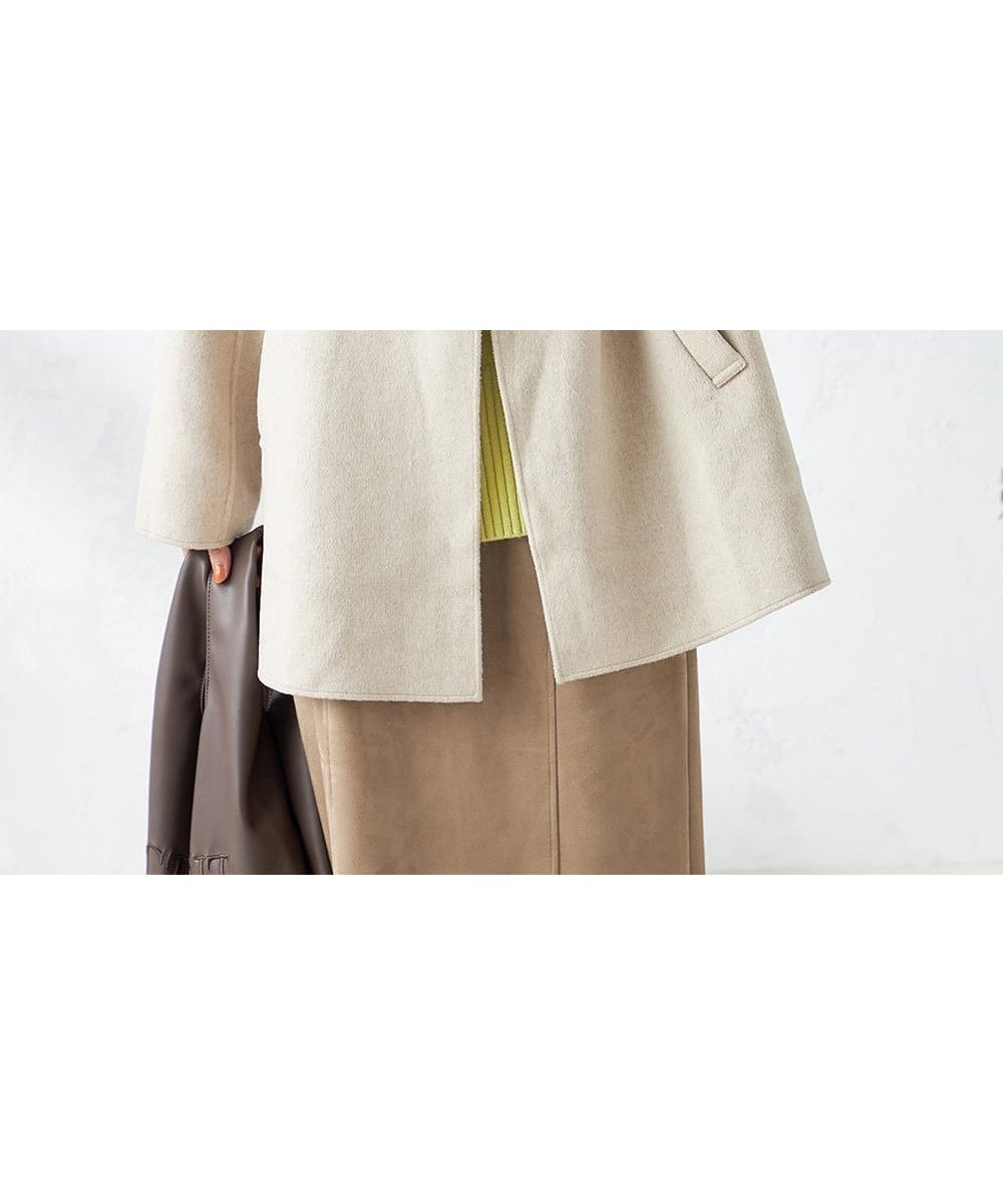 【アー ヴェー ヴェー/a.v.v】のリバーミドルコート 人気、トレンドファッション・服の通販 founy(ファニー) 　ファッション　Fashion　レディースファッション　Fashion for Women　アウター　Coat / Outerwear Collection　コート・ロングコート・ピーコート　Long Coats, Peacoats & More　シンプル　Simple, Minimal　デニム　Denim, Jeans Material　ミドル　Middle Length, Mid Height　再入荷　Restock / Back in Stock　エレガント 上品　Elegant　 other-1|ID: prp329100004754995 ipo3291000000034393567