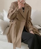 【アイモハ/aimoha】の【BANICO】トレンチコート(ベルト付き) 人気、トレンドファッション・服の通販 founy(ファニー) ファッション Fashion レディースファッション Fashion for Women アウター Coat / Outerwear Collection コート・ロングコート・ピーコート Long Coats, Peacoats & More トレンチコート / 春秋の定番アウター Trench Coats ベルト&ウエストマーク Belts & Waist Accessories シンプル Simple, Minimal スタイリッシュ Stylish, Fashionable デニム Denim, Jeans Material thumbnail ダークベージュ|ID: prp329100004755091 ipo3291000000034394240
