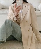 【アイモハ/aimoha】の【BANICO】トレンチコート(ベルト付き) 人気、トレンドファッション・服の通販 founy(ファニー) ファッション Fashion レディースファッション Fashion for Women アウター Coat / Outerwear Collection コート・ロングコート・ピーコート Long Coats, Peacoats & More トレンチコート / 春秋の定番アウター Trench Coats ベルト&ウエストマーク Belts & Waist Accessories シンプル Simple, Minimal スタイリッシュ Stylish, Fashionable デニム Denim, Jeans Material thumbnail ライトベージュ|ID: prp329100004755091 ipo3291000000034394243