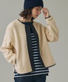 【エーグル/AIGLE】のショートシェルパ テリー ノーカラージャケット ホワイト|ID: prp329100004755162 ipo3291000000034395237