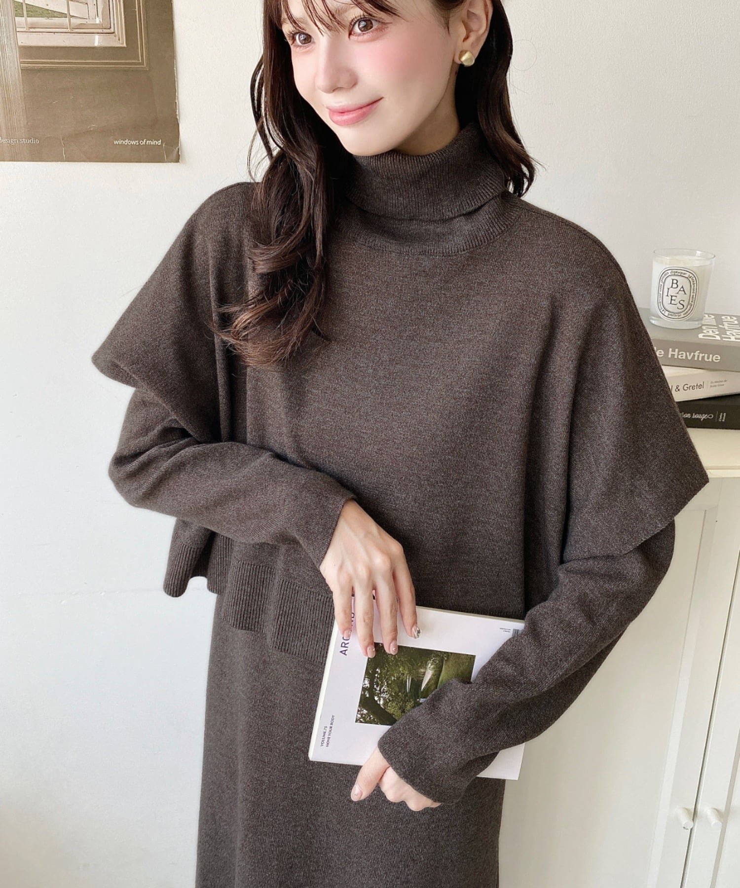 【モーメントプラス/moment+ / MEN】のセットアップニット タートルネックベスト クルーネック長袖ワンピース インテリア・キッズ・メンズ・レディースファッション・服の通販 founy(ファニー) 　ファッション　Fashion　メンズファッション　Fashion for Men　セットアップ　Matching Sets　アクリル　Acrylic Material　アンサンブル　Ensemble Set　ウォッシャブル　Machine Washable　洗える　Machine Washable　シンプル　Simple, Minimal　スウェット / スエット　Sweatshirt, Sweatwear　スニーカー　Sneakers, Trainers　セットアップ　Set-Up, Coordinated Outfit　タートルネック　Turtleneck, High Neck　トレンド　Trend, Trending Now　長袖　Long Sleeve, Full Sleeve　ベスト　Vest, Waistcoat　ベーシック　Basic, Essential　再入荷　Restock / Back in Stock　プチプライス・低価格　Affordable / Budget Price　ブラウン|ID: prp329100004755181 ipo3291000000034728481