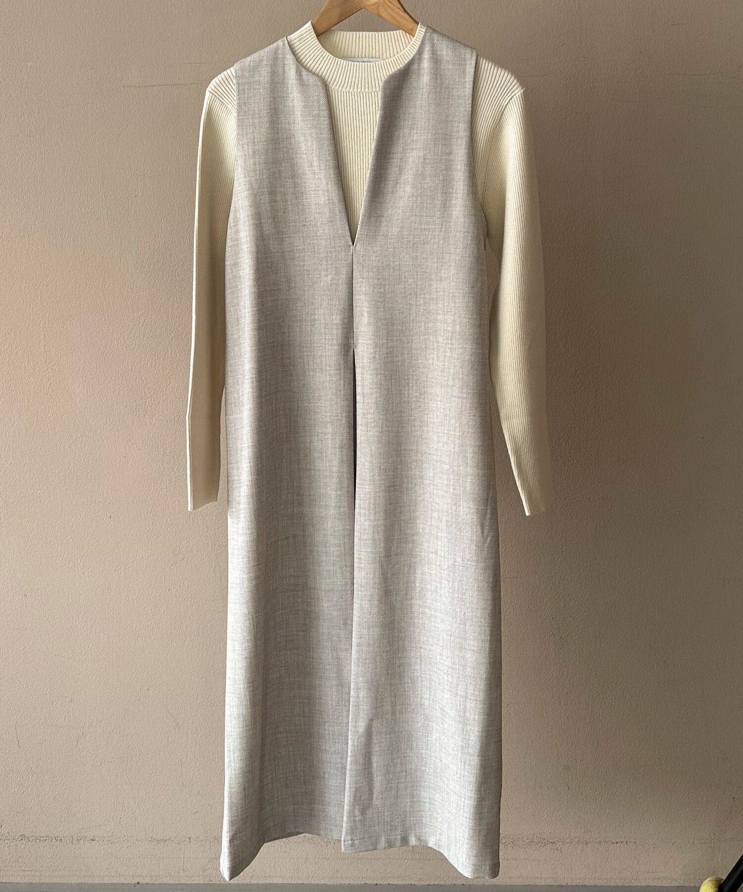 【ドゥ アルシーヴ/Doux archives】のニットSETジャンスカ インテリア・キッズ・メンズ・レディースファッション・服の通販 founy(ファニー) ファッション Fashion レディースファッション Fashion for Women トップス・カットソー Cut & Sew Tops ニット Knit Tops & Sweaters おすすめ Recommended / Our Picks GRAY|ID: prp329100004755194 ipo3291000000034395412