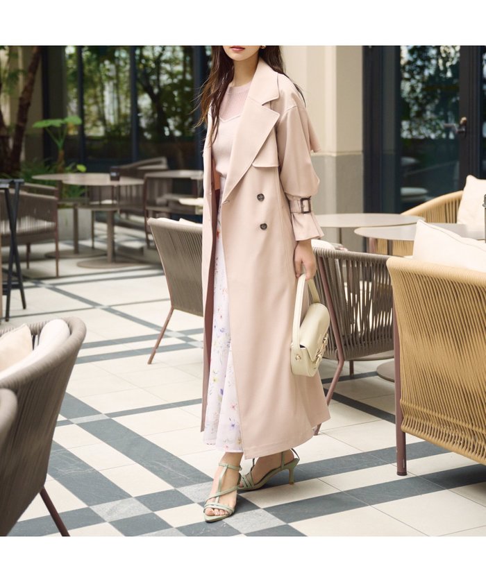 【プロポーション ボディドレッシング/PROPORTION BODY DRESSING】のベーシックロングトレンチ インテリア・キッズ・メンズ・レディースファッション・服の通販 founy(ファニー) https://founy.com/ ファッション Fashion レディースファッション Fashion for Women ベーシック Basic, Essential ロング Long, Long-Length 定番 Standard, Basic Item ビジネス 仕事 通勤 Business / Work / Commuting |ID: prp329100004755260 ipo3291000000034396001