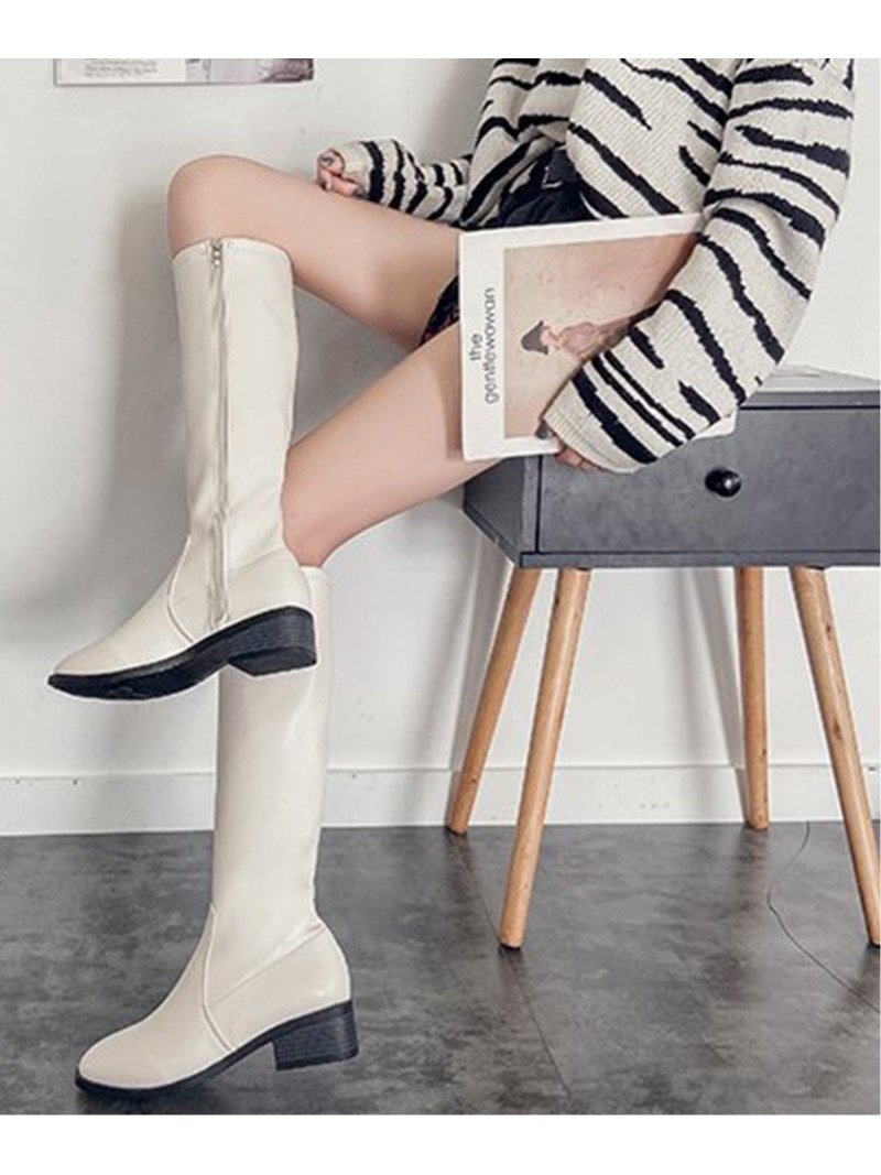 【ジュノア/JUNOAH】のサイドファスナーロングブーツ 人気、トレンドファッション・服の通販 founy(ファニー) 　ファッション　Fashion　レディースファッション　Fashion for Women　 other-1|ID: prp329100004755284 ipo3291000000034623815