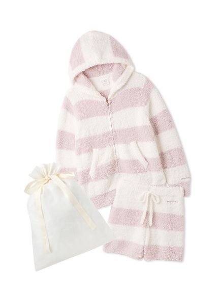 【ジェラート ピケ/gelato pique】の【ラッピング済み】ジェラート2ボーダーパーカ ショートパンツセット インテリア・キッズ・メンズ・レディースファッション・服の通販 founy(ファニー) 　ファッション　Fashion　レディースファッション　Fashion for Women　パンツ　Pants & Trousers　ショートパンツ・ハーフパンツ　High-Waisted & Relaxed Shorts　ギフト プレゼント　Gift / Present　ショート　Short, Short Length　スマート　Smart, Elegant　ボーダー　Border, Stripe　ポケット　Pocket, Pocket Detail　定番　Standard, Basic Item　巾着　Drawstring Bag, Kinchaku　A/W・秋冬　Autumn/Winter　PNK[066]|ID: prp329100004755303 ipo3291000000034611534